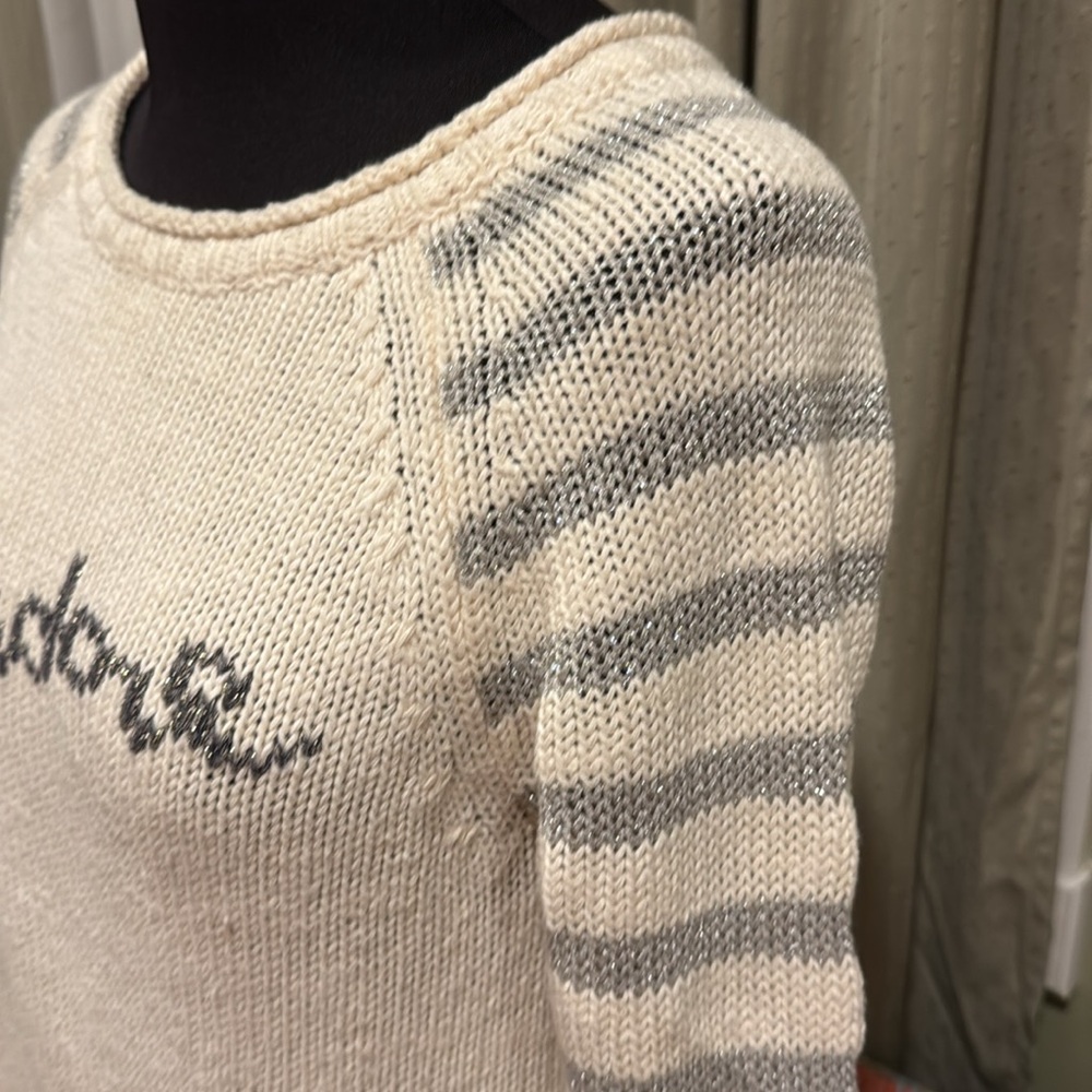 ANTHROPOLOGIE Moth “jet'adore” Crew Neck Sweater - Picture 4 of 11
